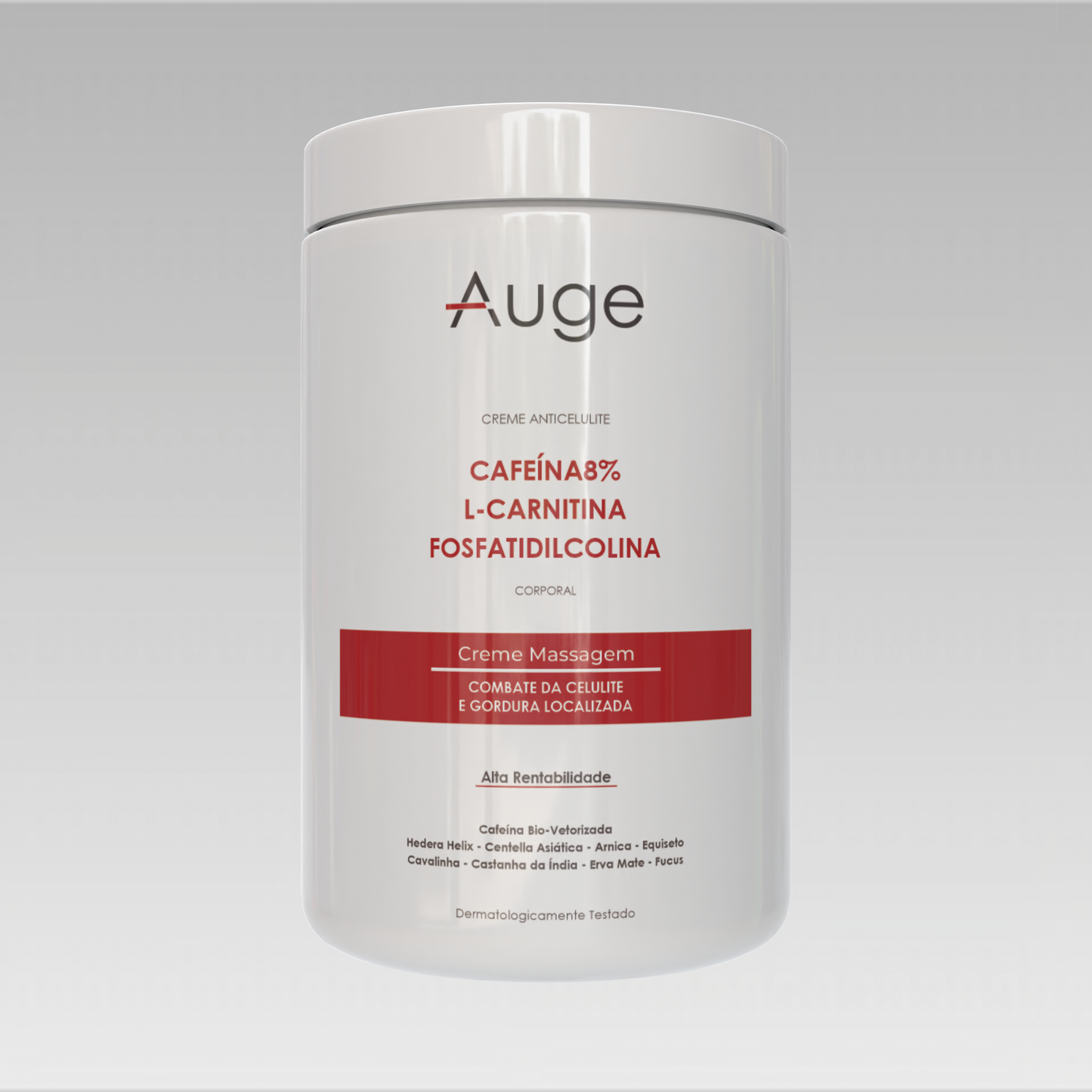 Auge Creme de Massagem Redutor Anticelulite Cafeína 8% + L-Carnitina