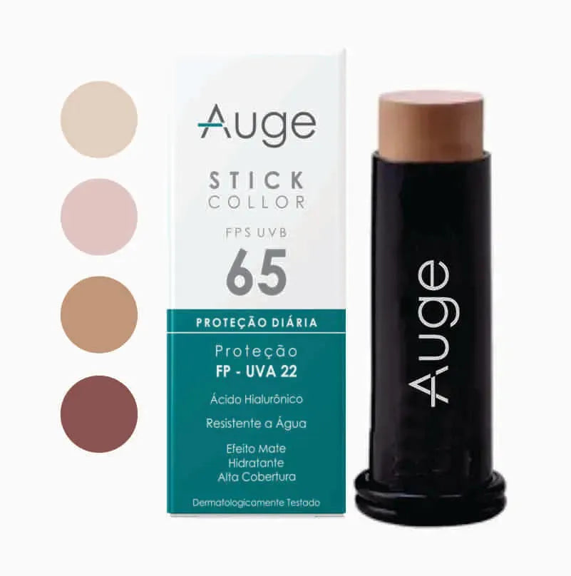 BB STICK COLLOR FPS 65 - BASTÃO Auge product_type bb-stick-auge-color-base-efeito-fps-65 Bronze collor, Cuidado Facial, protetor solar Bronze
