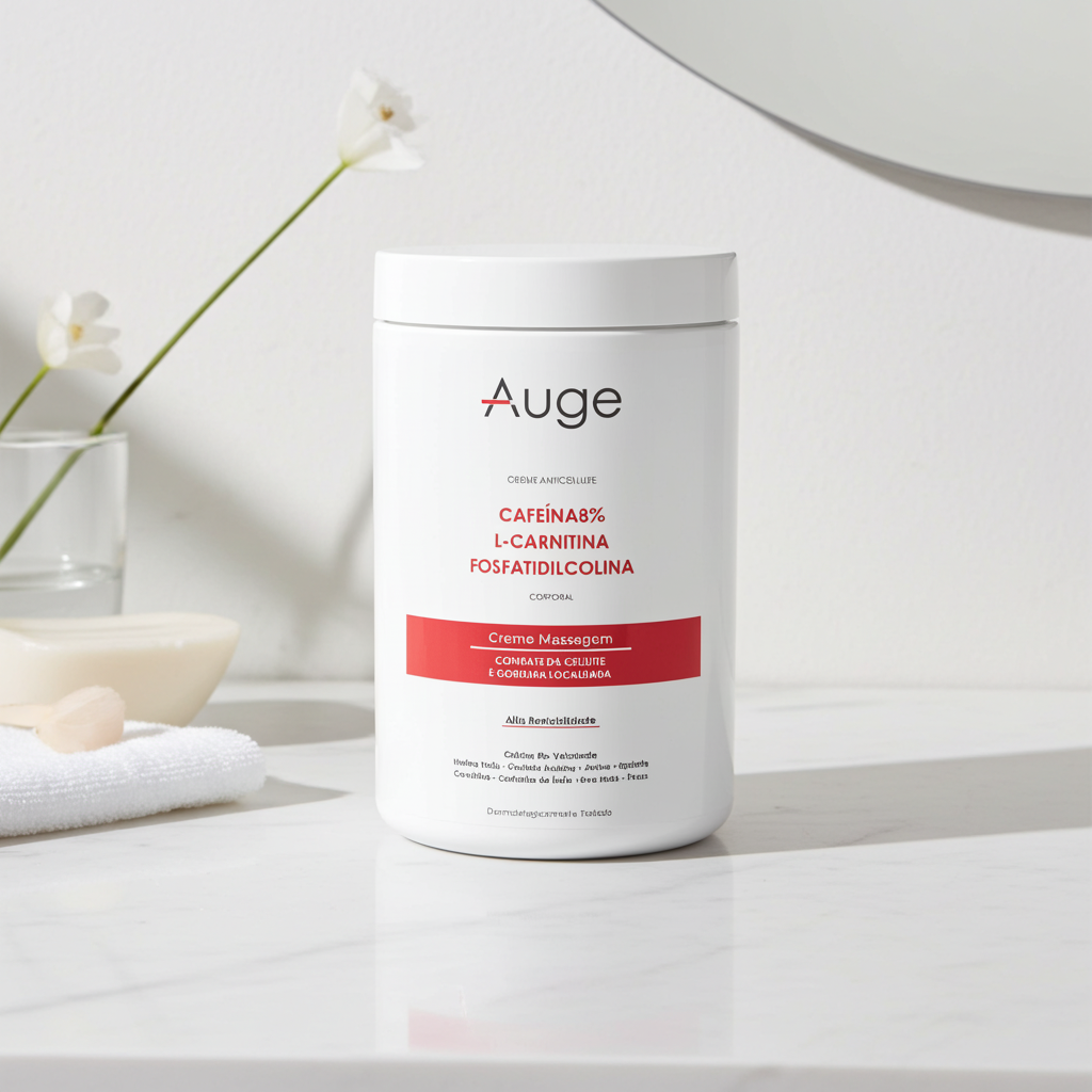 Creme De Massagem Redutor Anticelulite Cafena 8% + L-Carnitina  Auge  Beauty