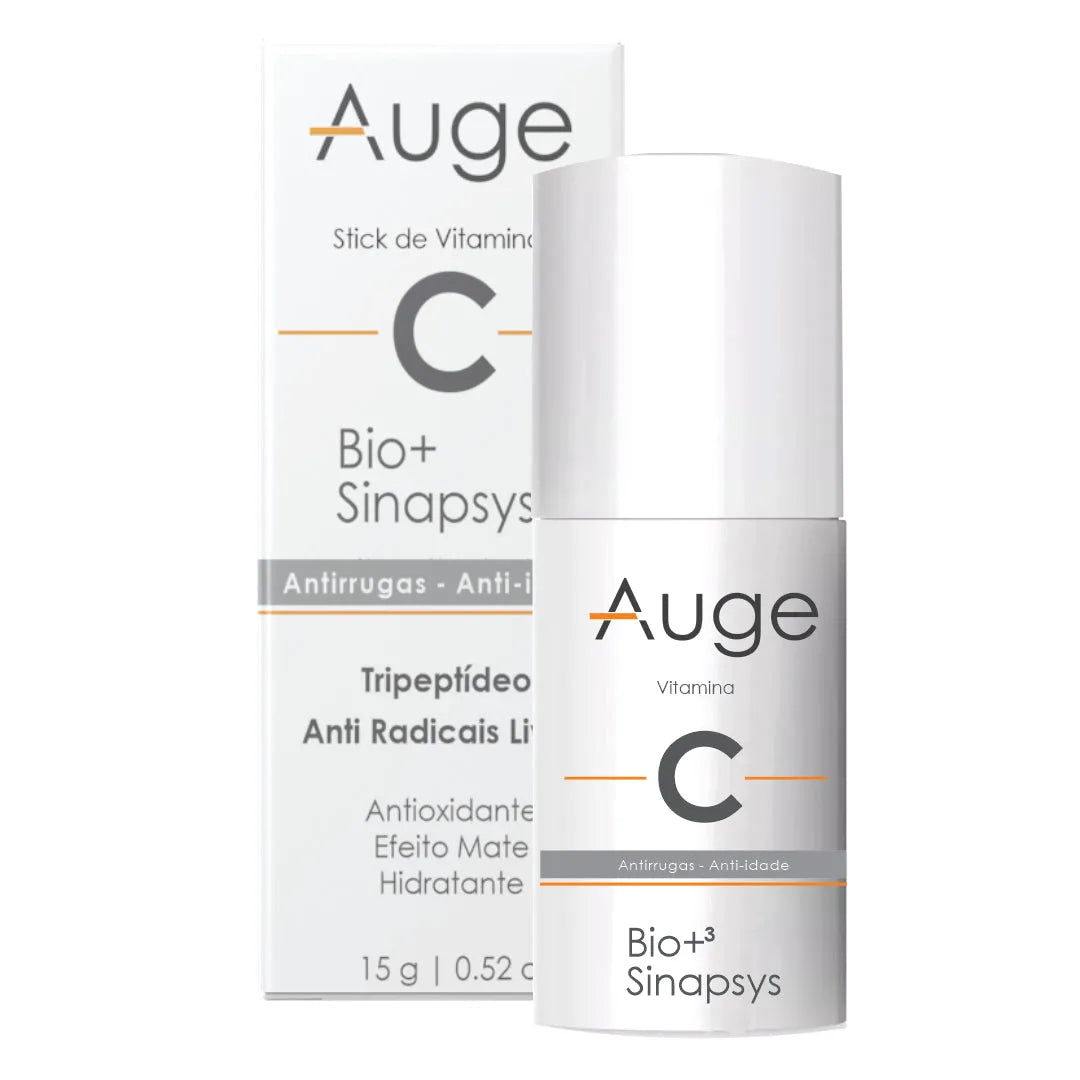 STICK VITAMINA C BIOSYNAPSES ANTI RUGAS EFEITO GLOW Auge Beauty homecare auge-stick-vitamina-c-biosynapses3-17g  antioxidante, antirugas, clareador, Cuidado Facial, hidratante, vitaminaC
