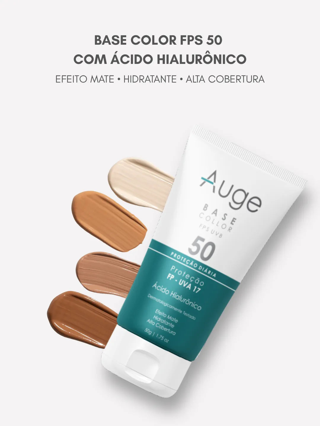 BB CREAM BASE COLLOR FPS 50 Auge homecare bb-cream-auge-collor-base-50g-natural Natural collor, Cuidado Facial, hidratante, protetor solar Natural