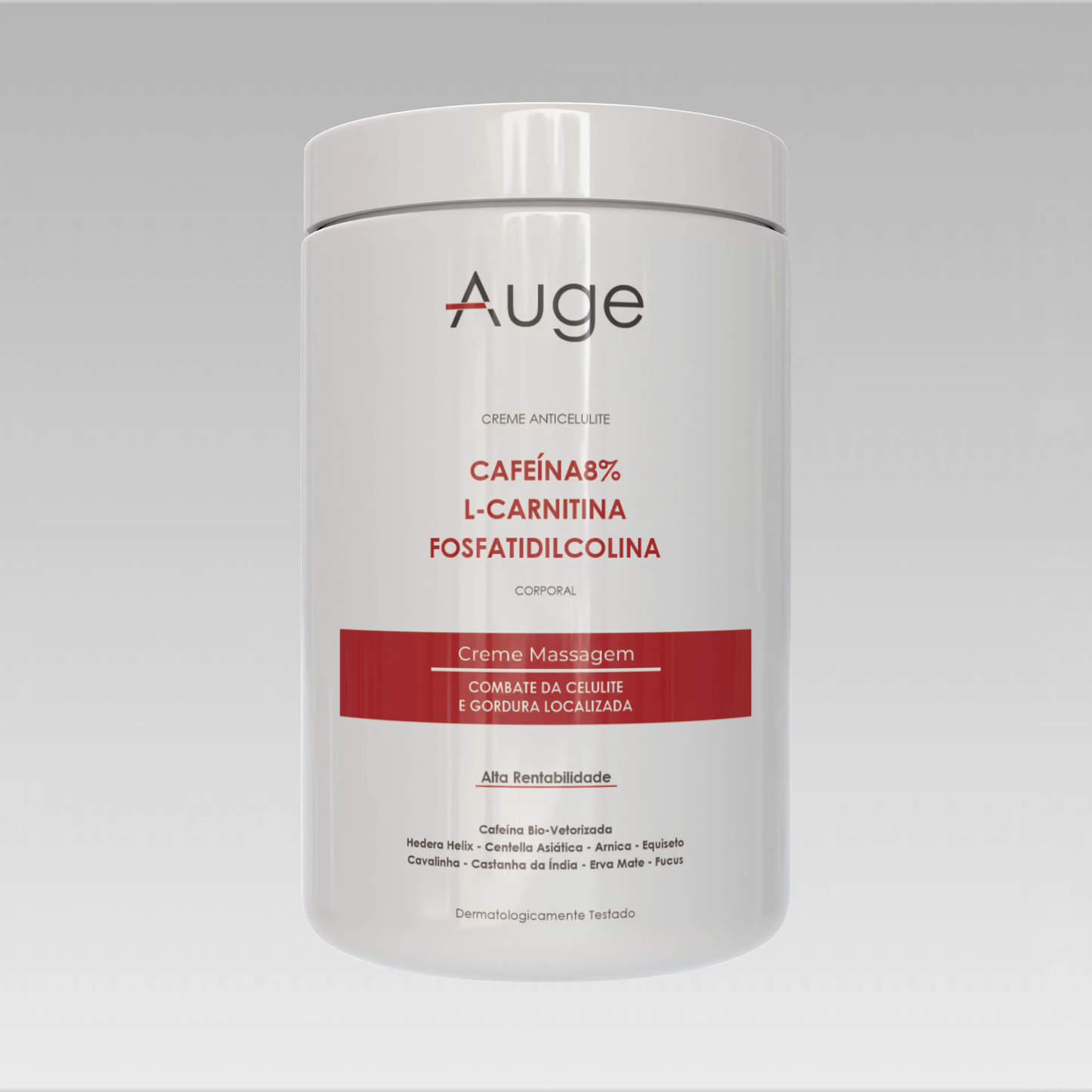 CREME DE MASSAGEM REDUTOR ANTICELULITE CAFEÍNA 8% + L-CARNITINA Auge Beauty product_type auge-creme-de-massagem-redutor-anticelulite-cafeina-8-l-carnitina  Corporal