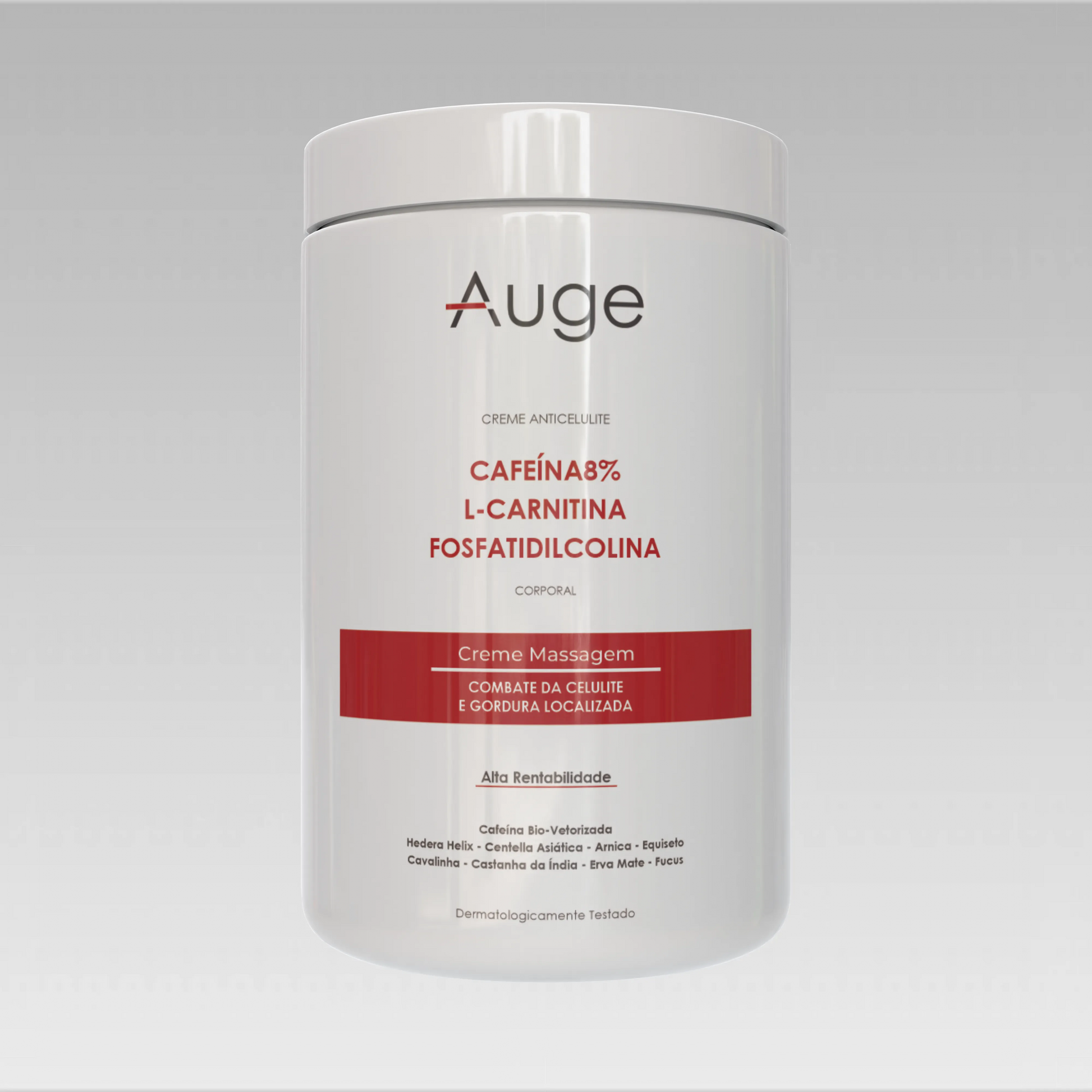 CREME DE MASSAGEM REDUTOR ANTICELULITE CAFEÍNA 8% + L-CARNITINA Auge Beauty product_type auge-creme-de-massagem-redutor-anticelulite-cafeina-8-l-carnitina  Corporal