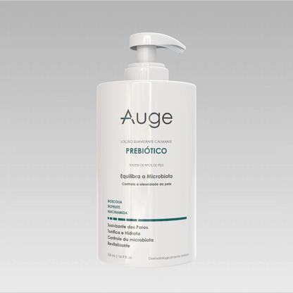 LOÇÃO PREBIÓTICA SUAVIZANTE CALMANTE Auge Beauty product_type auge-locao-prebiotica-suavizante-calmante 500 ml Cuidado Facial, prebiotico 500 ml
