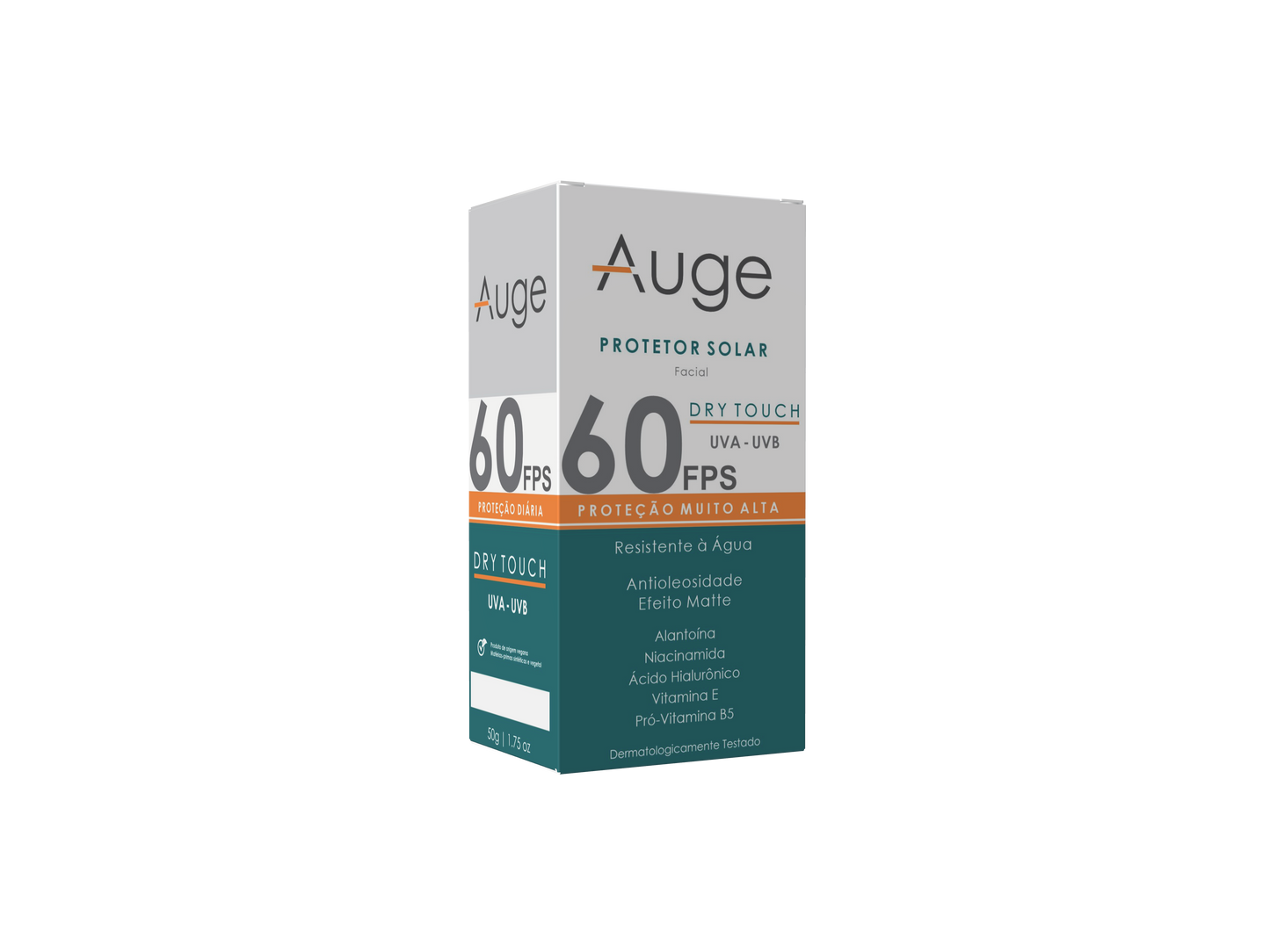 Auge Protetor Solar Facial FPS 60 Oil Free 50g – Com Ácido Hialurônico e Niacinamida