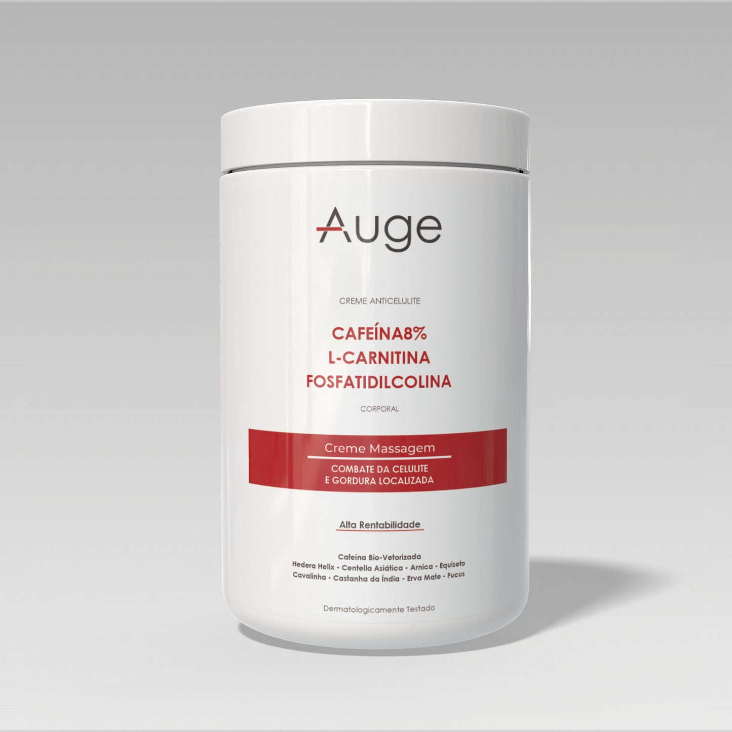 Auge Creme de Massagem Redutor Anticelulite  Cafeína 8% + L-Carnitina