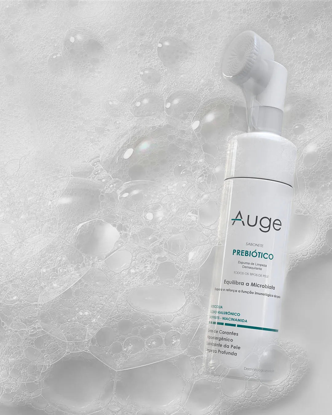SABONETE DEMAQUILANTE PREBIÓTICO ESPUMA DE LIMPEZA Auge Beauty homecare auge-sabonete-demaquilante-prebiotico-espuma-de-limpeza  Cuidado Facial, prebiotico