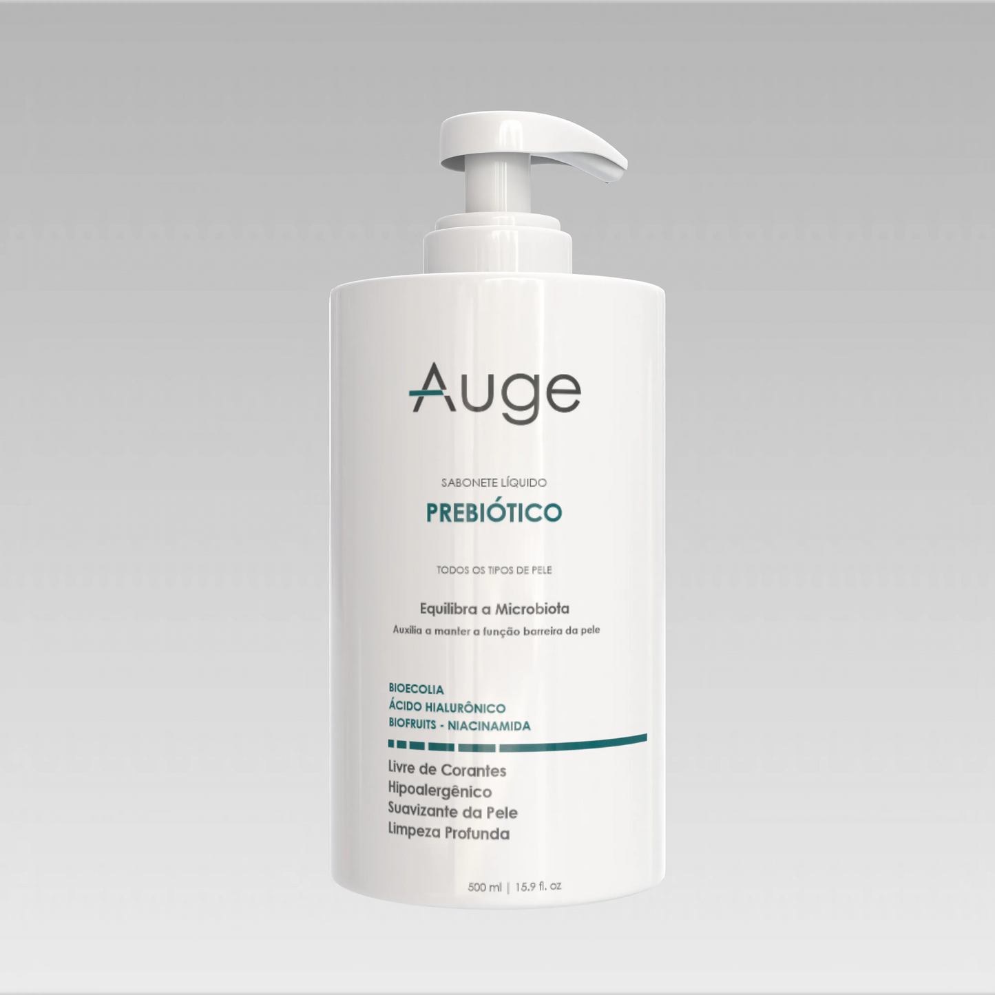 SABONETE LÍQUIDO PREBIÓTICO RESTAURADOR Auge Beauty product_type auge-sabonete-liquido-prebiotico-restaurador 500 ml Cuidado Facial, prebiotico 500 ml